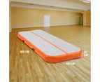 Powertrain 4m x 1m Air Track Inflatable Gymnastics Mat - Orange