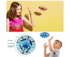 Mini Drone Quad Induction UFO Flying Toy Hand-Controlled Kids - Blue