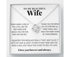 To My Wife - Love Knot Necklace - To More Years Together