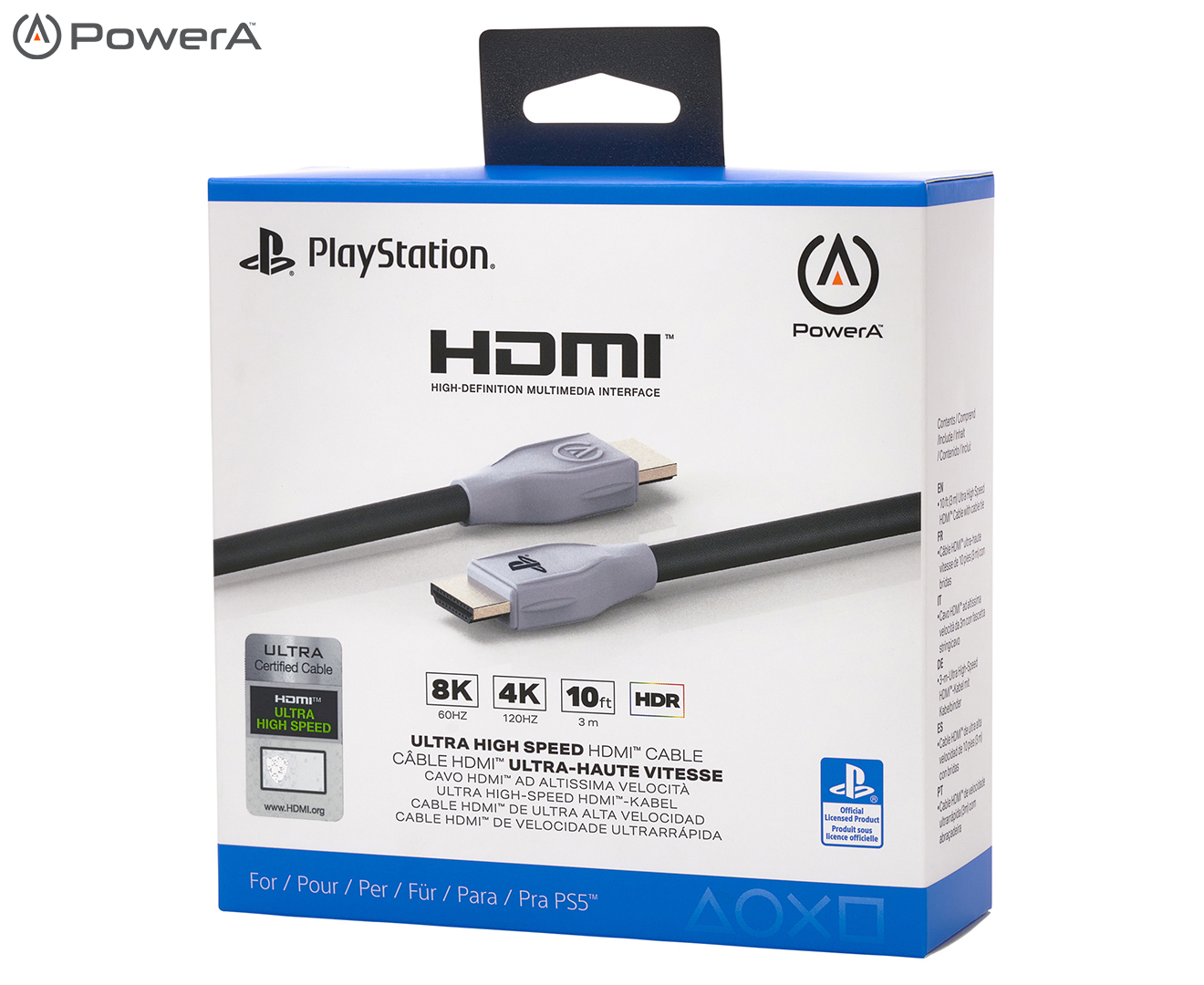 PowerA 3m Ultra HighSpeed 8K HDMI Cable For PS5