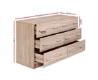 Artiss 6 Chest of Drawers - VEDA Oak