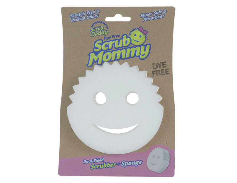 Scrub Mommy Dye Free Dual-Sided Scrubber & Sponge