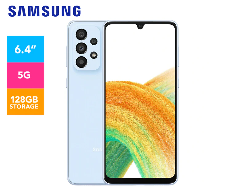 Samsung Galaxy A33 5G 128GB Smartphone Unlocked - Awesome Blue