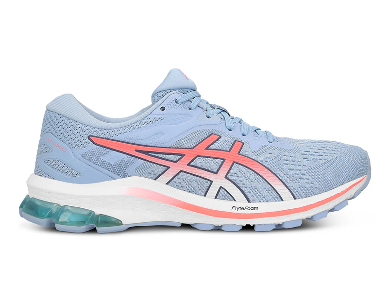 ASICS Women's GT-1000 10 Running Shoes - Soft Sky/Blazing Coral