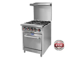 GasMAX Gasmax 4 Burner With Oven Flame Failure S24(T) Oven Ranges - Silver