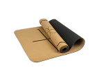 Natural Cork TPE Yoga Mat Sports Eco Friendly Exercise Fitness Gym Pilates