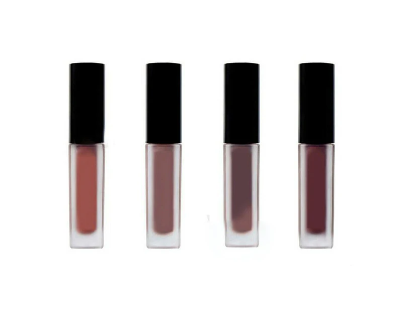 4IN1 Set 5 Shader Matte Mini Liquid Lipstick - Red