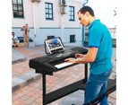 Costway 61-Key Electronic Keyboard Digital Piano Electric Keyboard w/Music Stand & Stool/Microphone/Headphone