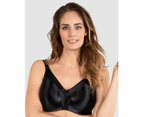 Naturana Moulded Wirefree Soft Cup Minimiser Bra in Black