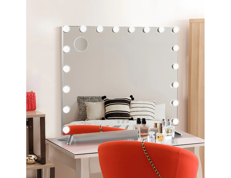 Embellir Makeup Mirror 80X65cm Hollywood with Light Vanity Dimmable Wall 18 LED