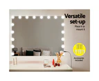 80x65cm Embellir Makeup Mirror Hollywood Vanity with LED Light Silver Legs