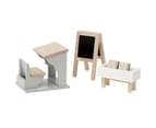 Wooden Doll's House School Furniture Set 1