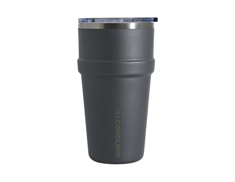 STAX Stackable Insulated Pint Glass - Cement Grey Matte