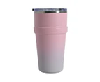 STAX Stackable Insulated Pint Glass - Blush Pink Fade