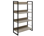 Artiss Bookshelf 4 Tiers - NOE Black and Oak