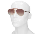 Longchamp Women's LO109S725 Aviator Sunglasses - Blonde Havana/Brown