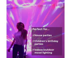 CR Lite 18W 6 High Power  Red Green Blue White Yellow Pink LED Disco Light DJ Party Star Ball Auto Sound With IR Controller