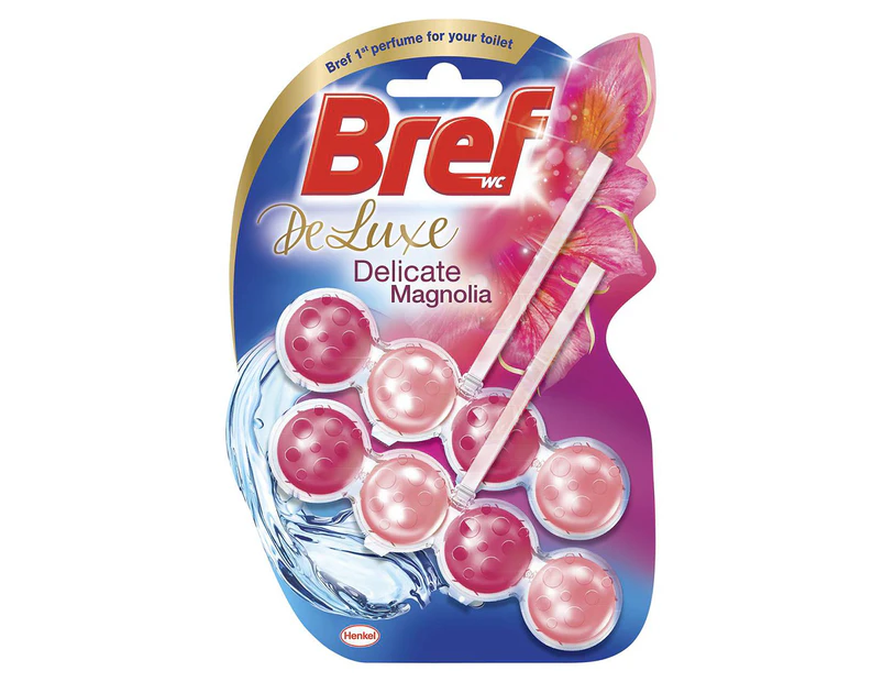 Bref De Luxe Toilet Cleaner Delicate Magnolia 50g 2pk