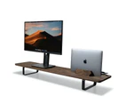 Desk Shelf - Dual Monitor Stand in Walnut Wood