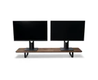 Desk Shelf - Dual Monitor Stand in Walnut Wood