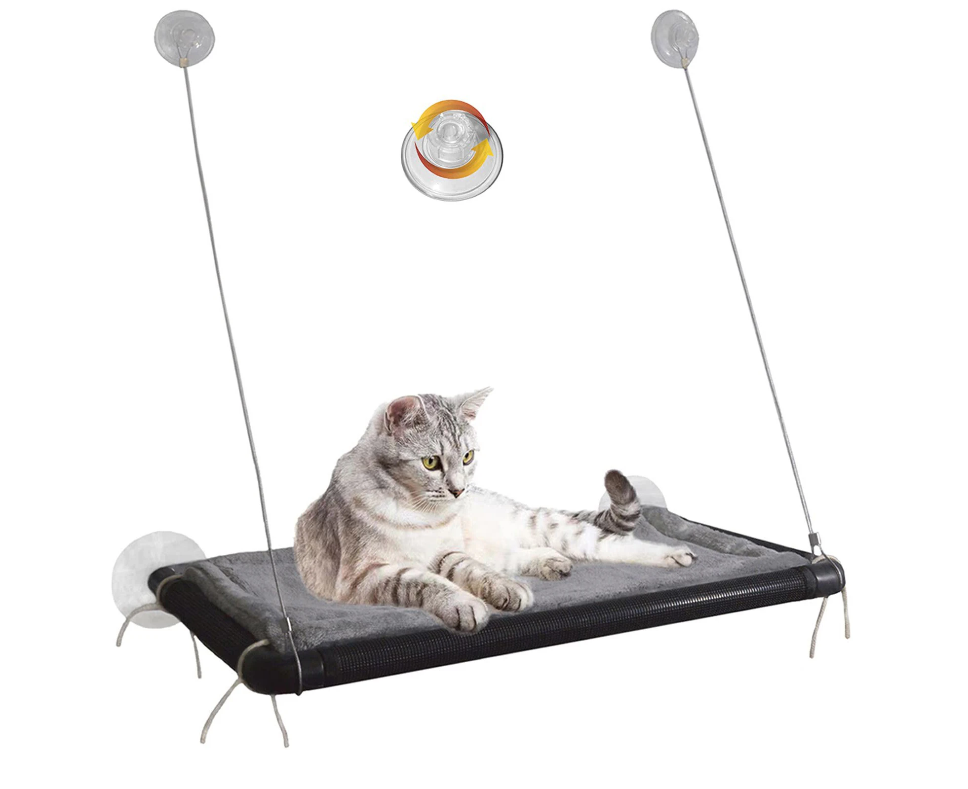 Cat Window Hammock Cat Window Mounted Perch Safety Sunny Seat Space Saving Cat Beds for Indoor Cats