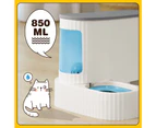 2 IN 1 Pet Automatic Feeder Cats Food Bowl Dog Water Dispenser Gravity Fed for Small Large Pets