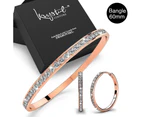 Boxed Bangle and Earrings Set Embellished with SWAROVSKI® crystals