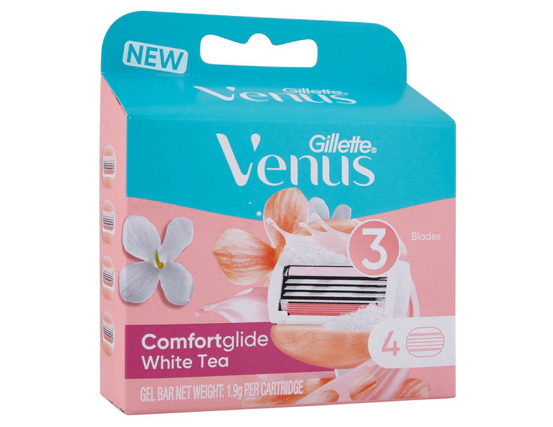 Gillette Venus Comfort Glide White Tea Cartridge 4s