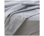 Park Avenue King Single Flannelette Fitted Sheet Set 175GSM Egypt Cotton Striped