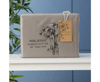 Park Avenue Split Queen Fitted Sheet Set/Pillowcases 500TC Bamboo Cotton Pewter