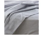 Park Avenue Queen Flannelette Fitted Sheet Set 175 GSM Egyptian Cotton Striped