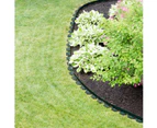 10m Garden Flexible Lawn Grass Plastic Edging Border landscape edging Easy Install Insert Black