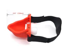 Silicone Urinal Mouth Gag Submissive Bondage Head Harness Bdsm Piss Fetish - Red