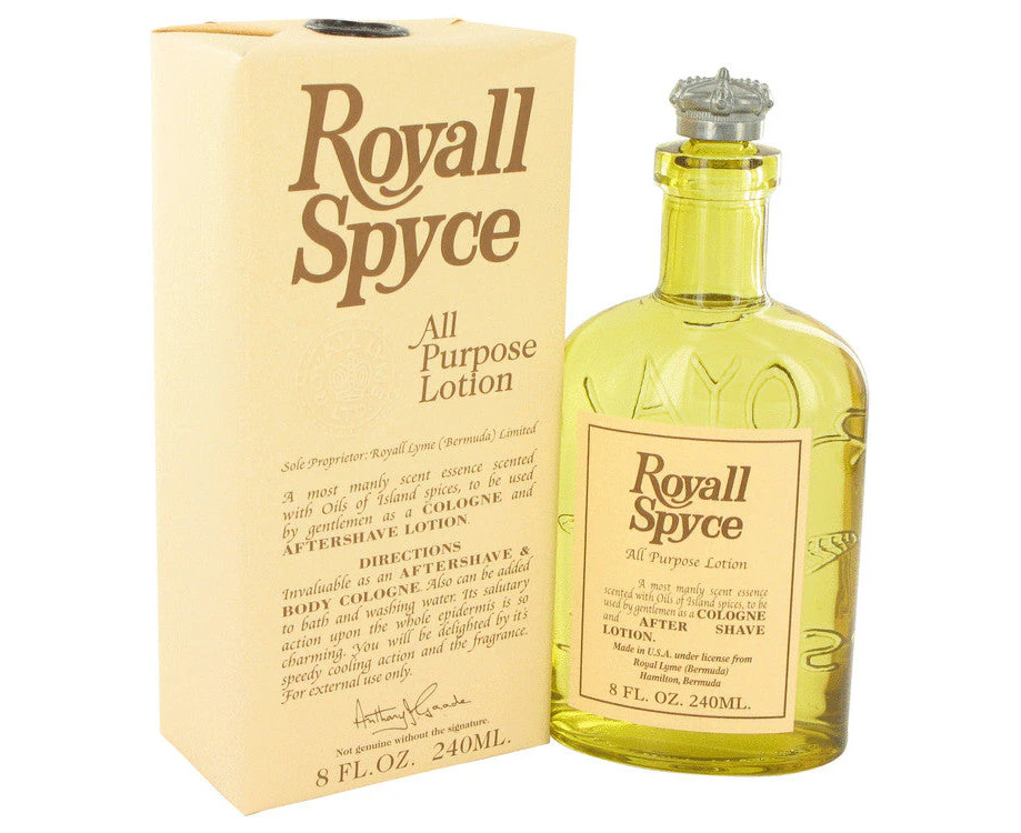 Royall Spyce by Royall Fragrances All Purpose Lotion / Cologne 8 oz for Men