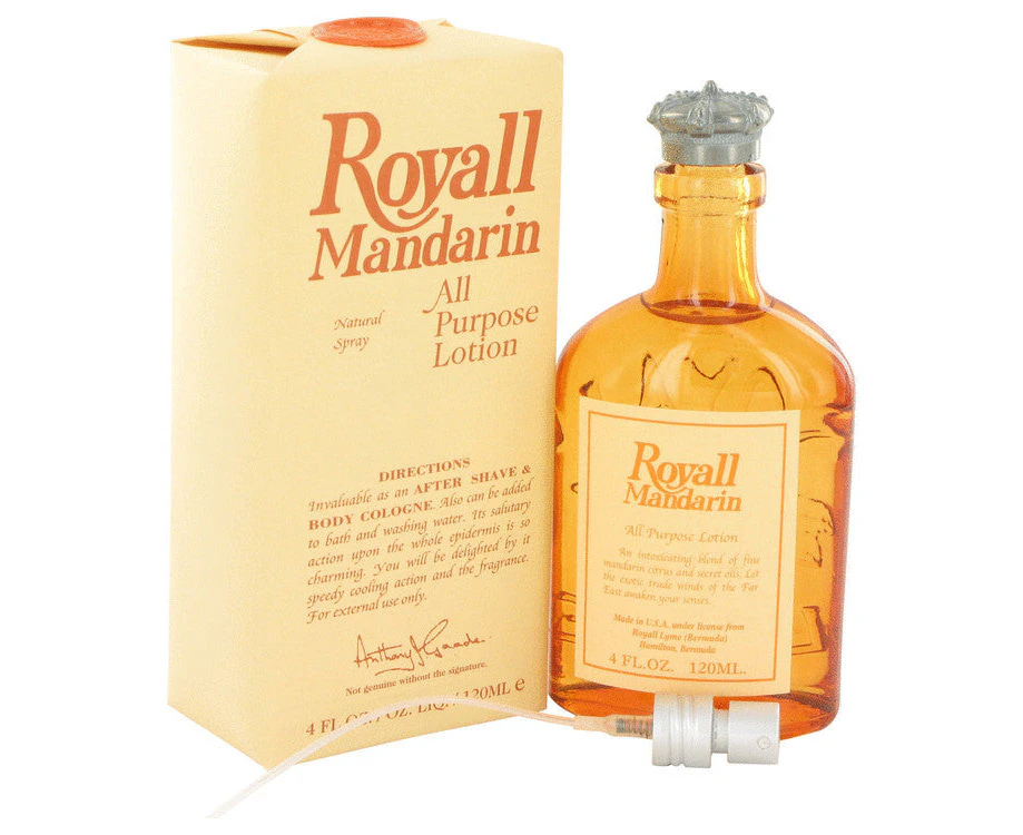 Royall Mandarin by Royall Fragrances All Purpose Lotion / Cologne 4 oz for Men