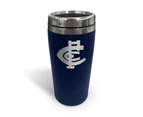 Carlton Blues AFL TRAVEL Coffee Mug Cup Double Wall Stainless Steel