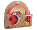 Bambeco 5-Piece Ladybug Kids' Meal Set - Red