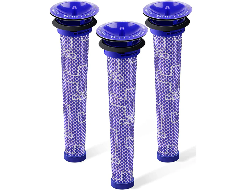 3 Pack Dyson V6 V7 V8 DC59 DC58 Replacement Pre Filters - Part 965661-01