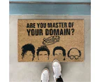 Seinfeld 60x40cm 'Are You Master Of Your Domain?' Door Mat - Natural/Black