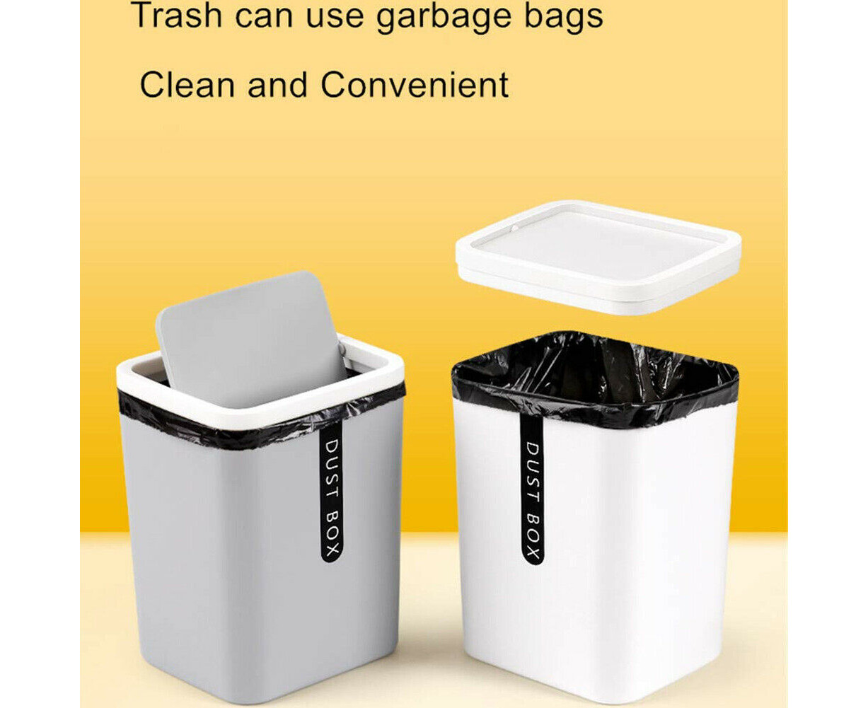 Brabantia Plastic Mini Wastebasket Cartoon Trash Can with Lid Waste Garbage Bin for Kitche 