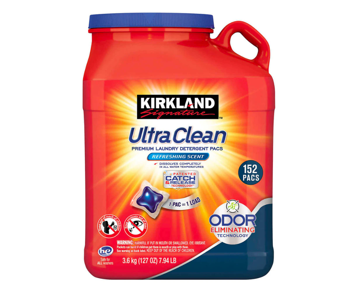 Kirkland Ultra Clean Laundry Detergent Pacs 152 Ct.