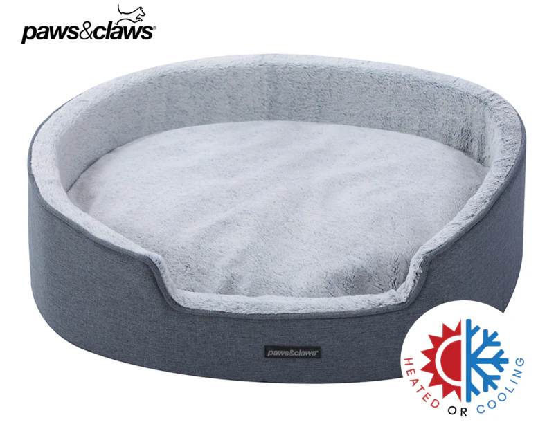 Paws & Claws 80x72cm Pia Gel Cooling/Heated Pet Bed - Navy