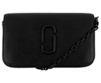 Marc Jacobs The Snapshot Wallet Crossbody Bag w/ Chain - Black