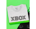 Xbox Mens Gamer T-Shirt & Shorts Set (Black/Grey/Green) - NS6666
