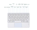 Ymall Samsung Tablet Backlit Keyboard Case Protective Bluetooth Slim Case-Purple