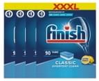 4 x90pk Finish Classic Everyday Clean Dishwasher Tabs + BONUS 2 x Rinse Aid 400mL 2