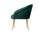 Artiss Armchair Velvet Green Eloise