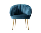 Artiss Armchair Velvet Blue Eloise