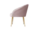 Artiss Armchair Velvet Pink Eloise