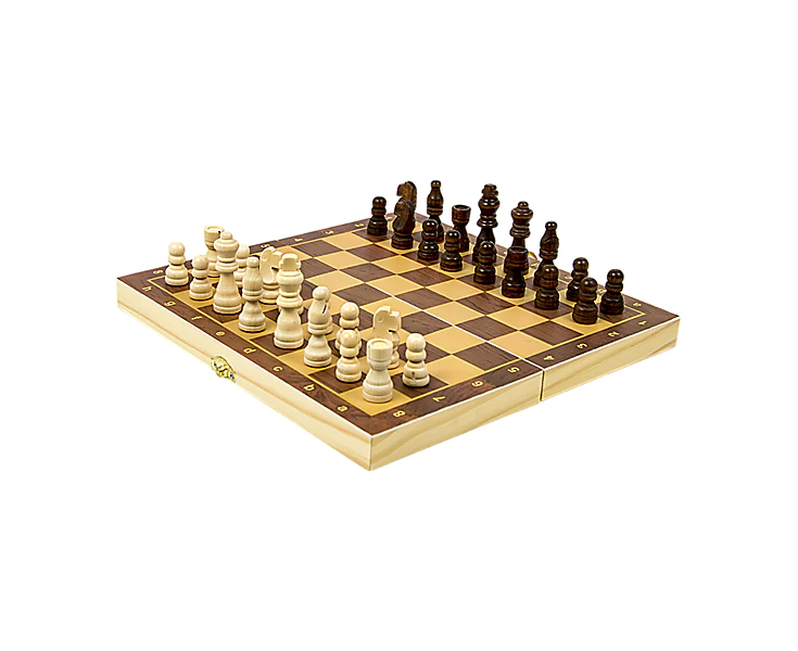 Chess Board Games Folding Large Chess Wooden Chessboard Set Wood Toy Gift